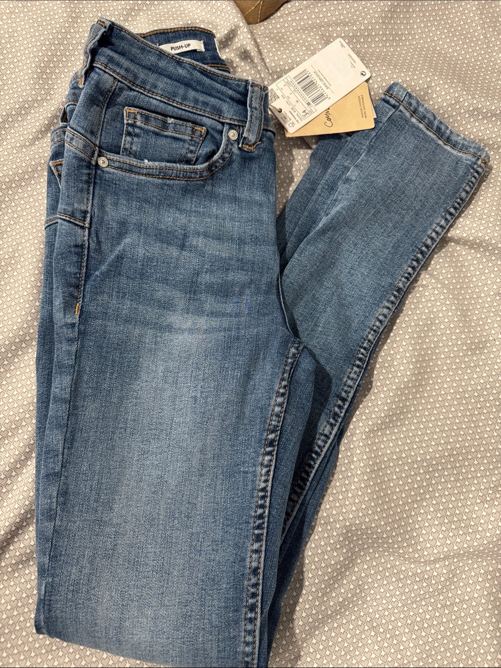 Mango Light Blue Skinny Jeans - Push-Up